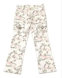 極美品　イタリヤ　ストレッチデニムパンツ　総柄のサムネイル