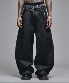 Ander Hunk リジットカーブデニム　ブラック　S