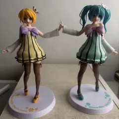 初音ミク 鏡音リン カラフルドロップフィギュアセット