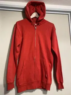 70s〜80s ビンテージ 赤 ジップパーカー S TULTEXボディ