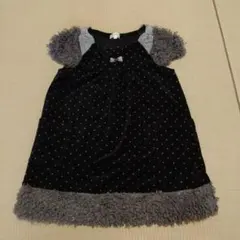 ３カン４オン ブラック ワンピース 110cm