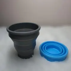 折りたたみ式 シリコンカップ 携帯用 アウトドア キャンプ