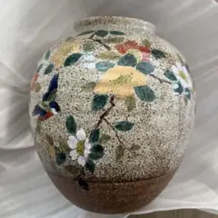 花と鳥の装飾陶器花瓶