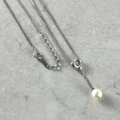 TASAKI 田崎真珠 パール ネックレス ダイヤ付き SV925 ノエビアのサムネイル