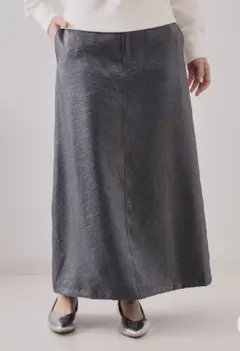 ラメAラインロングスカート