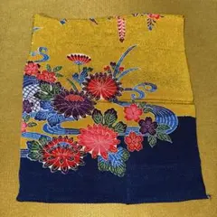 沖縄伝統民芸品 琉球紅型小風呂敷　丹後ちりめん