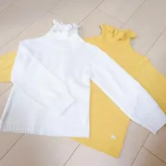 【美品】ビケットクラブ　トップス　長袖　ハイネック　ニット　タートルネック