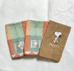 スヌーピー ハンドタオル 3枚