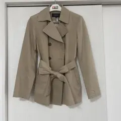トレンチコート　ベージュ　スプリングコート　Mサイズ
