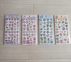 エンジェルブルー、メゾピアノ ジュエリードロップシール4枚セット