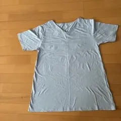 Vネック 半袖 Tシャツ ライトブルーのサムネイル