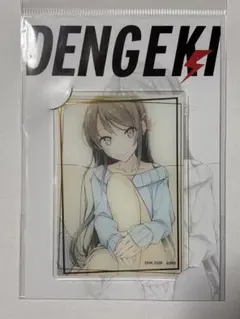 青ブタ 青春ブタ野郎 桜島麻衣 箔押しアクリルカード 私服