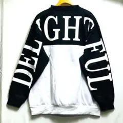 新品‼️ビックサイズ刺繍、プリント❗切り替えトレーナー❗