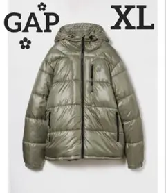 【希少レア】新品未開封ꕥGAPリサイクルヘビーウェイトパファージャケットオリーブ