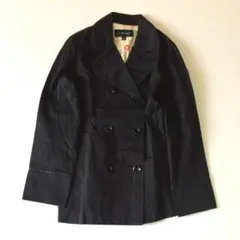 JILLSTUART ショートトレンチコート M 黒 パイピング ボタン訳あり
