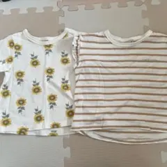 petit main 90サイズ Tシャツ 2枚セット