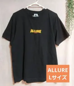 【ALLURE】刺繍ロゴTシャツ ブラック Lサイズ 美品