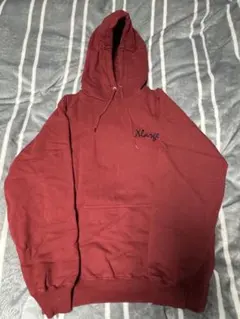 Xlarge★エクストララージ バーガンディ フード付きパーカー⭐︎ユニセックス
