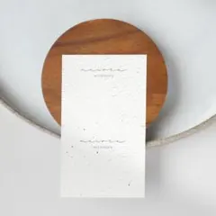 ハーフ＃238-D／アクセサリー台紙／ピアス台紙／ショップカード　名入れオーダー