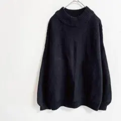 A198　コルザ　セーター　Ｍ　ブラック　カジュアル　ゆったり