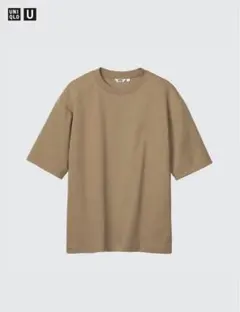 UNIQLO U エアリズムコットンオーバーサイズT カーキー　33