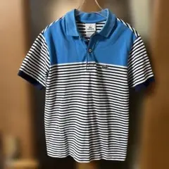 ★⑨LACOSTE ラコステ ボーダー ポロシャツ 12サイズ