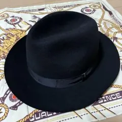 極美品】MAYSER マイゼル ラビットファー 中折れハット 兎毛100 