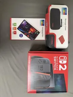 Nintendo Switch2本体 収納ケース 画面保護フィルム付 新品未開封