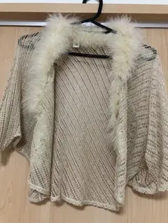 ROPE ゴールドファー付きボレロ