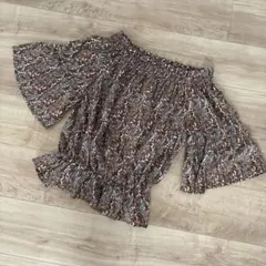 MAJESTIC LEGON フリルオフショルダー Mサイズ