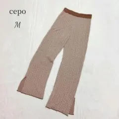 セポ 総柄 カジュアルパンツ リラックスパンツ M 体型カバー 丈長めのサムネイル