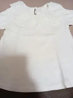 サマンサモスモス　ホワイト レース襟 半袖 Tシャツのサムネイル