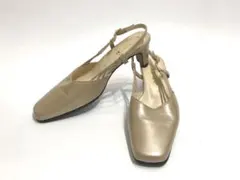 ランセル LANCEL パンプス バックストラップ シャンパンゴールド系23cmのサムネイル