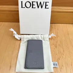 LOEWE ロエベ キーケース グレー レザー メンズ レディース　美品のサムネイル