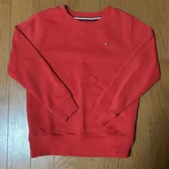 TOMMY HILFIGER 赤 トレーナー S/P (6-7)