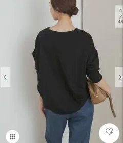 DOORS コットンバックタック長袖プルオーバー