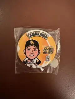 若鷹ガチャ ホークス 山川穂高 記録達成100mm缶バッジ 山川穂高選手 若鷹ガチャ ファイト九州ver. 缶バッジ - メルカリ