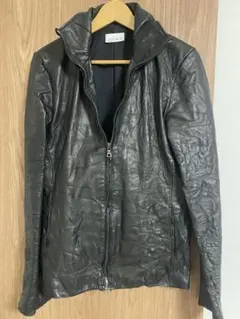 美品　ジュンハシモト　ラムレザー　羊革　シングルライダース　レザージャケット　M 美品 ジュンハシモト ラムレザー 羊革 シングルライダース