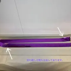 超超超めでたいライブ-さん- 銀テープ　仲川瑠奈※矢印の部分に折れ有り