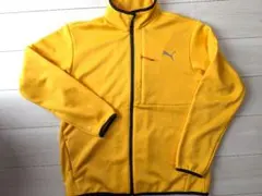 Puma イエロー ジップアップ フリースジャケット