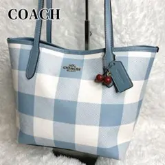 COACH コーチ トートバッグ ギンガムチェック