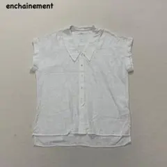 t2958 【アンシェヌマン】 フレンチスリーブブラウス ビッグカラー 