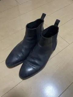 ZARA ザラ　サイドゴアブーツ　レザー　ヒールブーツ