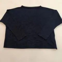 UNIQLOユニクロ 3Dコットン・ワッフル風 長袖カットソー M ダークグレー