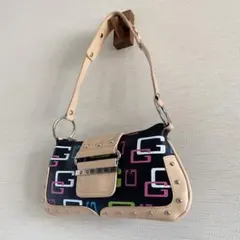 GUESS マルチカラー　シグネチャー　ワンショルダーバッグ　y2kのサムネイル