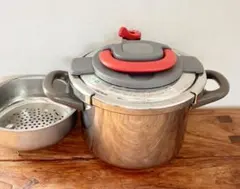 6L】ティファール 圧力鍋 クリプソ アーチ パプリカレッド P4360732