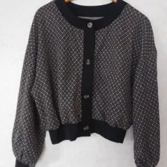 クラシカルエルフ　ジャガードニット 　カーディガン サイズL 前後2way