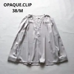 OPAQUE.CLIP 長袖 スキッパーブラウス М　ビジネス ライトベージュのサムネイル