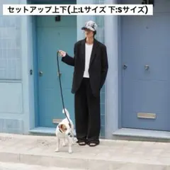 UNIQLO C リラックス　テーラードジャケット タックワイドストレートパンツ