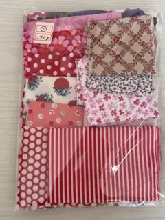 赤系生地セット（はぎれ）